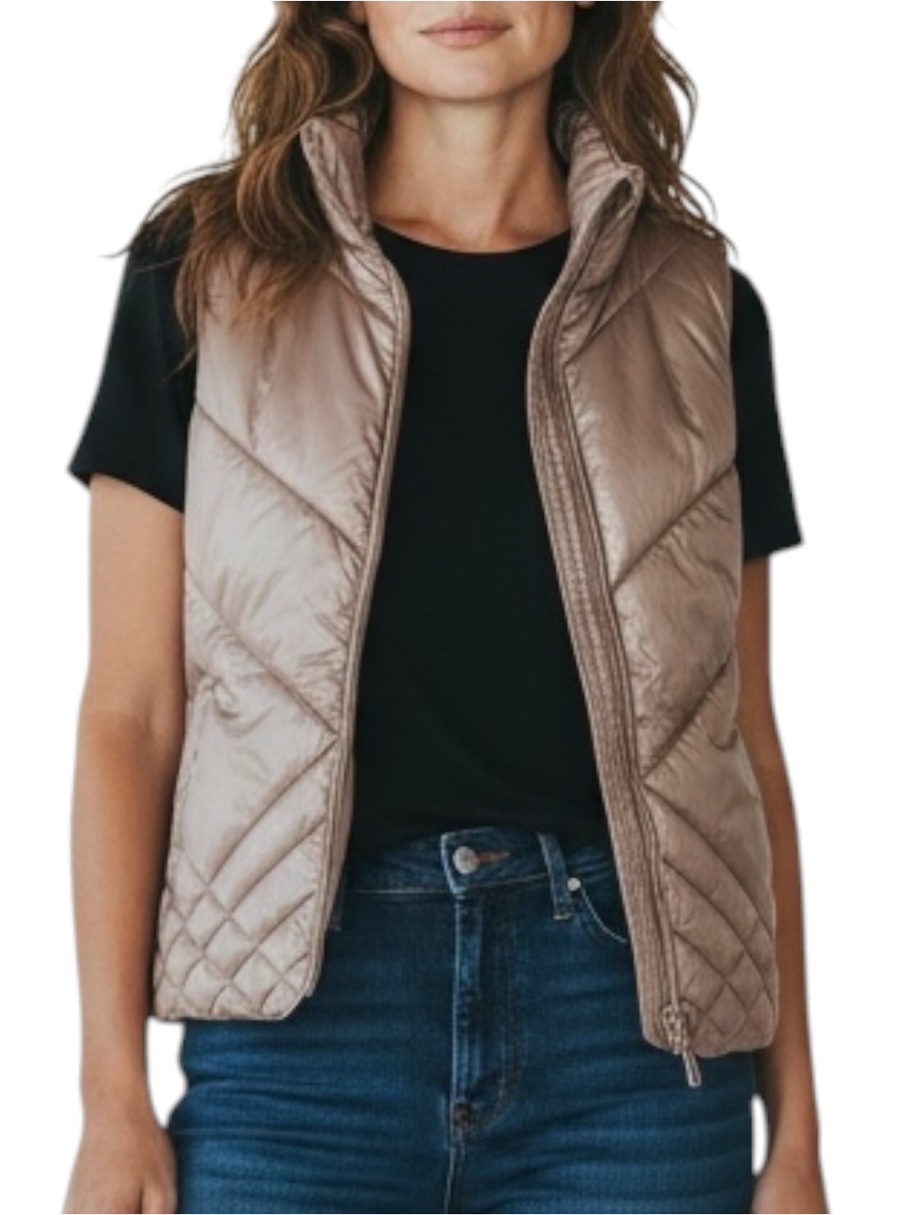 KENSIE Jeans Reversible Puffer Vest Size Medium -- PERFECT FOR FALL!!!